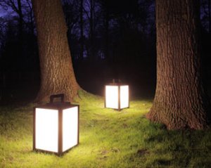 Садовые светильники разного типа